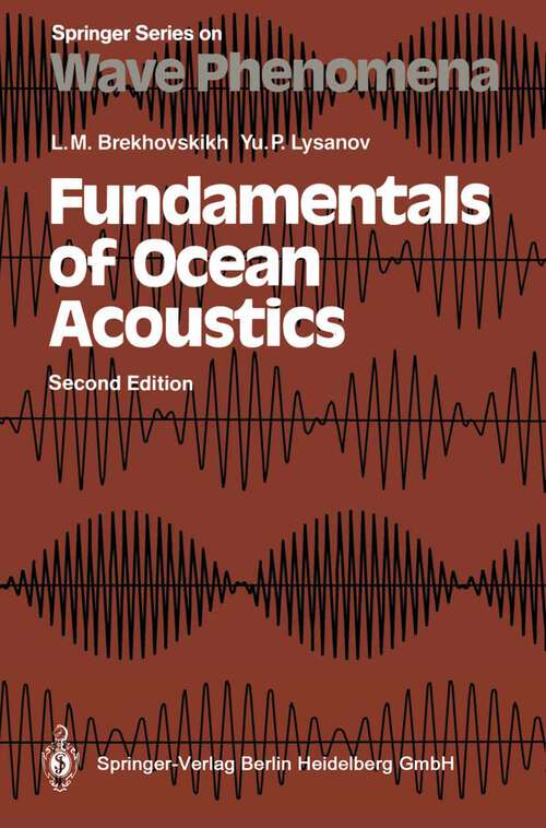 Book cover of Fundamentals of Ocean Acoustics (2nd ed. 1991) (Springer Series on Wave Phenomena #8)