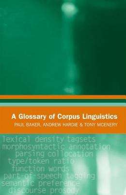 Book cover of A Glossary of Corpus Linguistics (PDF)