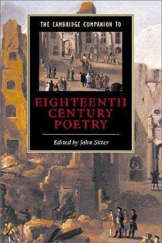 Book cover of The Cambridge Companion to Eighteenth-Century Poetry (PDF)