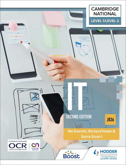 Book cover of Level 1/Level 2 Cambridge National in IT (J836): Second Edition