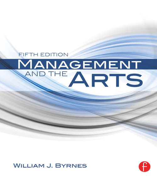 Book cover of Management and the Arts