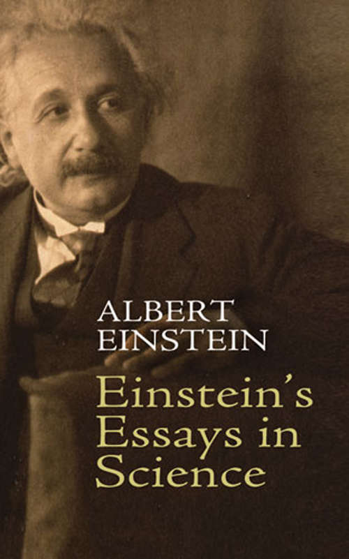 Book cover of Einstein's Essays in Science