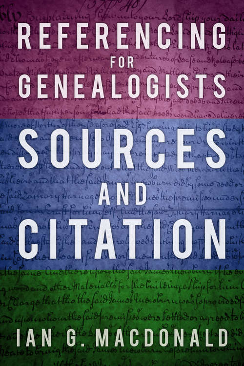 Book cover of Referencing for Genealogists: Sources and Citation