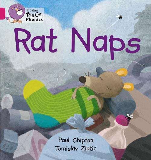 Book cover of Collins Big Cat Phonics, Band 1, Pink: Rat Naps (PDF)