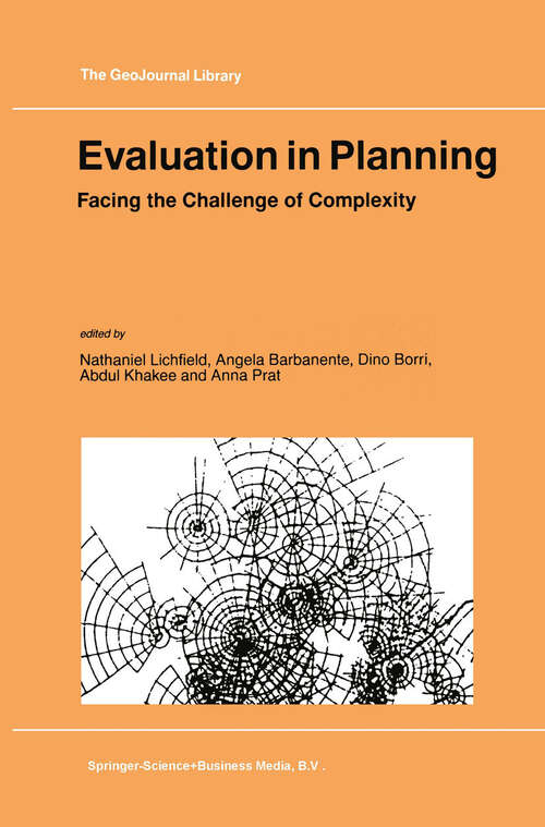 Book cover of Evaluation in Planning: Facing the Challenge of Complexity (1998) (GeoJournal Library #47)