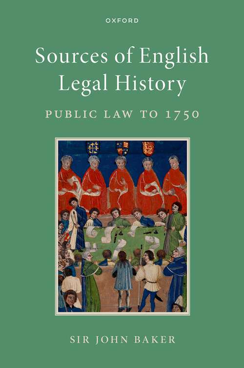 Book cover of Sources of English Legal History: Public Law to 1750