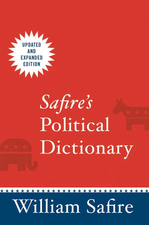 Book cover of Safire's Political Dictionary