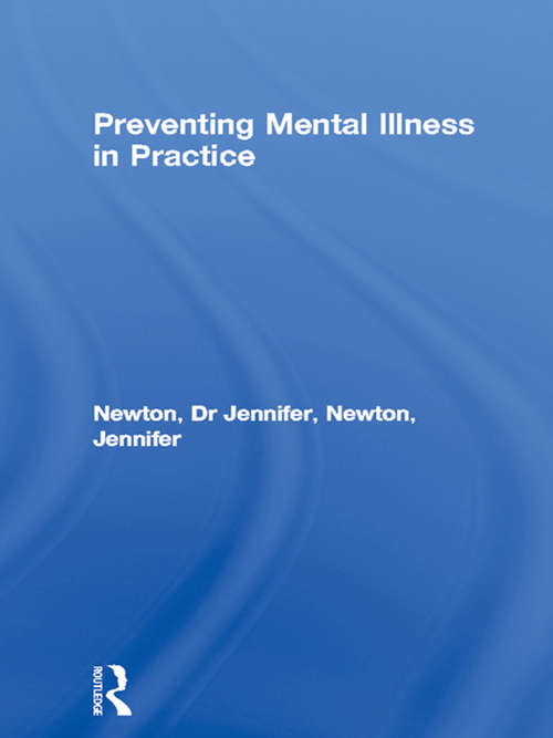 Book cover of Preventing Mental Illness in Practice
