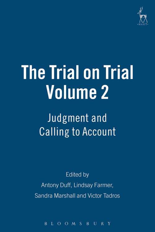 Book cover of The Trial on Trial, Volume 2: Judgment and Calling to Account (PDF)