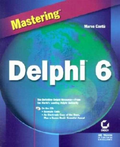 Book cover of Mastering Delphi 6