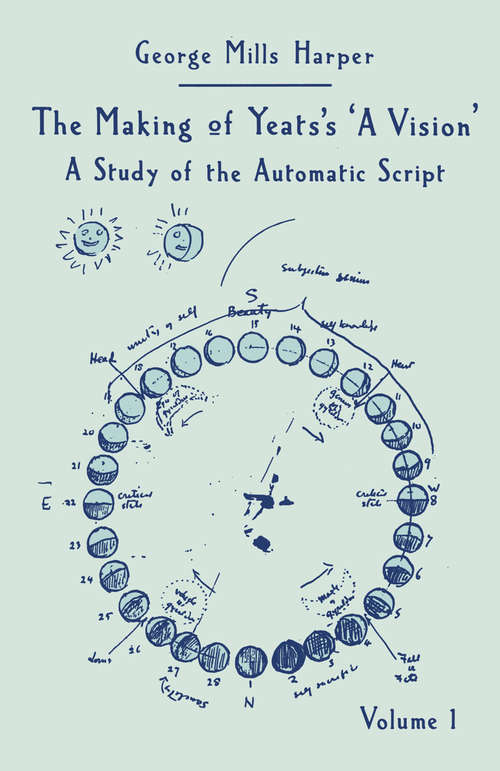 Book cover of The Making of Yeats’s A Vision: Volume 1: A Study of the Automatic Script (1st ed. 1987)