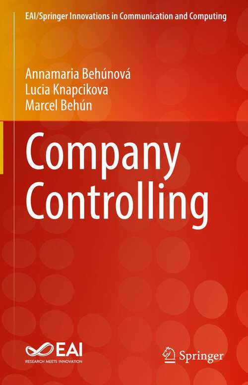 Book cover of Company Controlling (1st ed. 2023) (EAI/Springer Innovations in Communication and Computing)