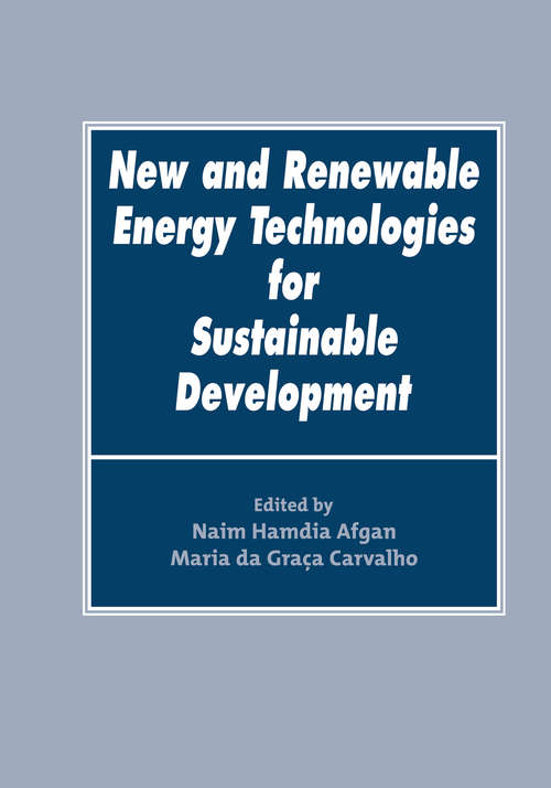 Book cover of New and Renewable Energy Technologies for Sustainable Development