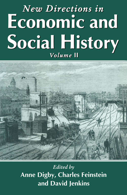 Book cover of New Directions in Economic and Social History: Volume II (1st ed. 1992)