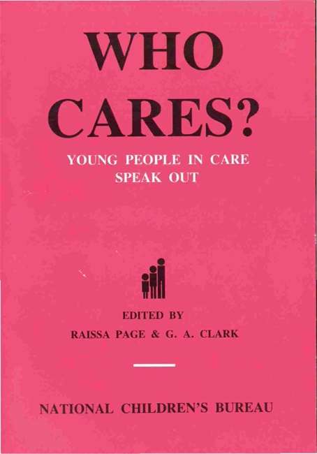 Book cover of Who Cares?: Young people in care speak out (PDF)