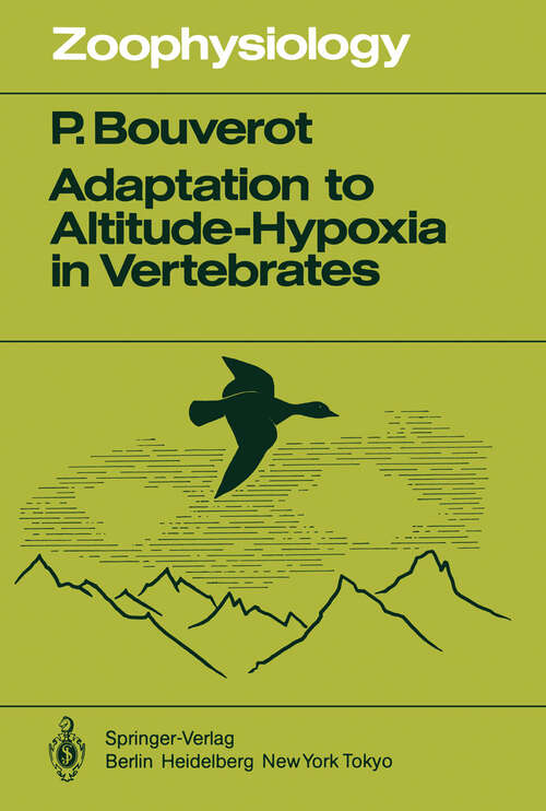 Book cover of Adaptation to Altitude-Hypoxia in Vertebrates (1985) (Zoophysiology #16)