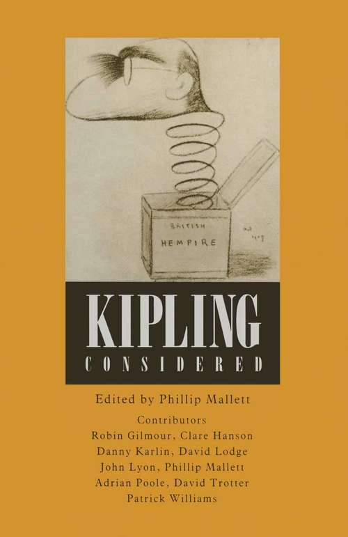 Book cover of Kipling Considered (1st ed. 1989)