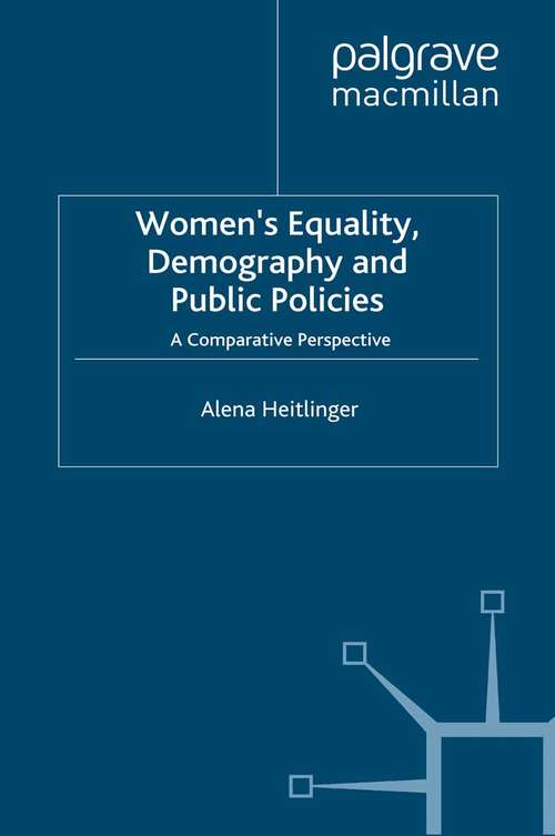 Book cover of Women's Equality, Demography and Public Policies: A Comparative Perspective (1993)