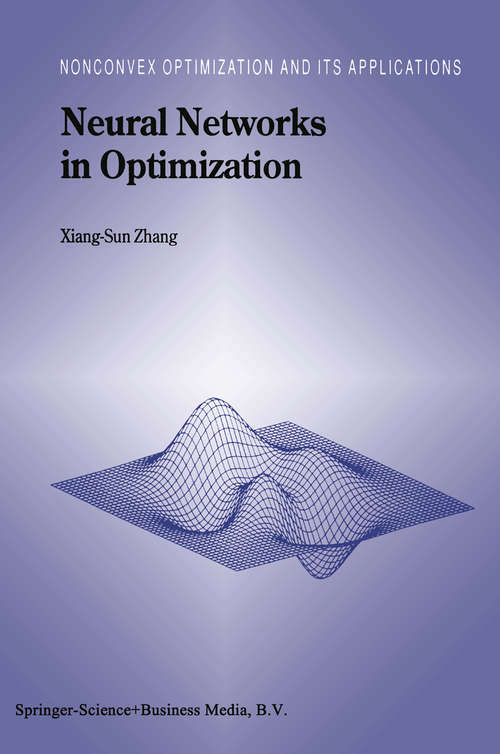 Book cover of Neural Networks in Optimization (2000) (Nonconvex Optimization and Its Applications #46)