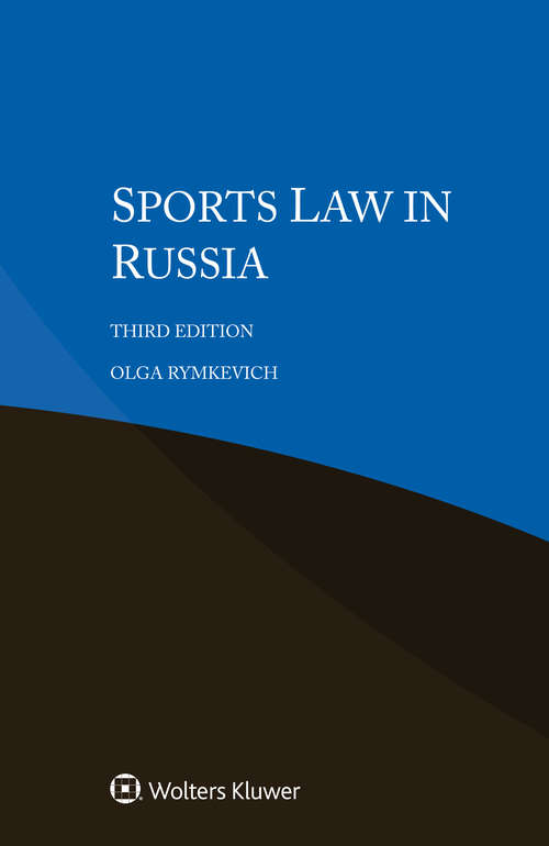 Book cover of Sports Law in Russia (3) (3)