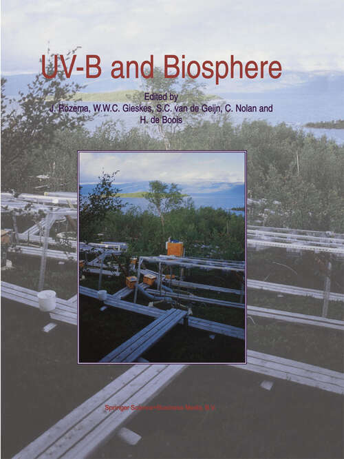 Book cover of UV-B and Biosphere (1997) (Advances in Vegetation Science #17)