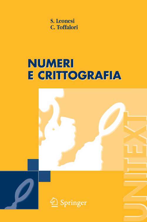 Book cover of Numeri e Crittografia (2006) (UNITEXT)