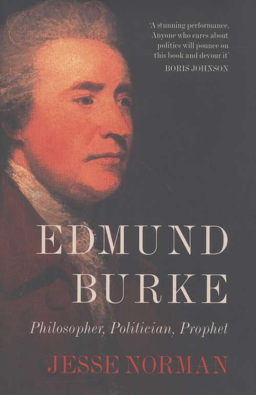Book cover of Edmund Burke: Philosopher, Politician, Prophet (PDF)