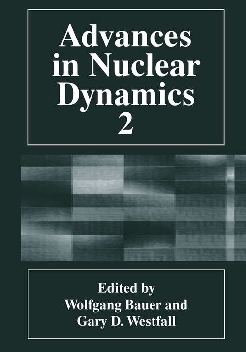 Book cover of Advances in Nuclear Dynamics 2 (1996)