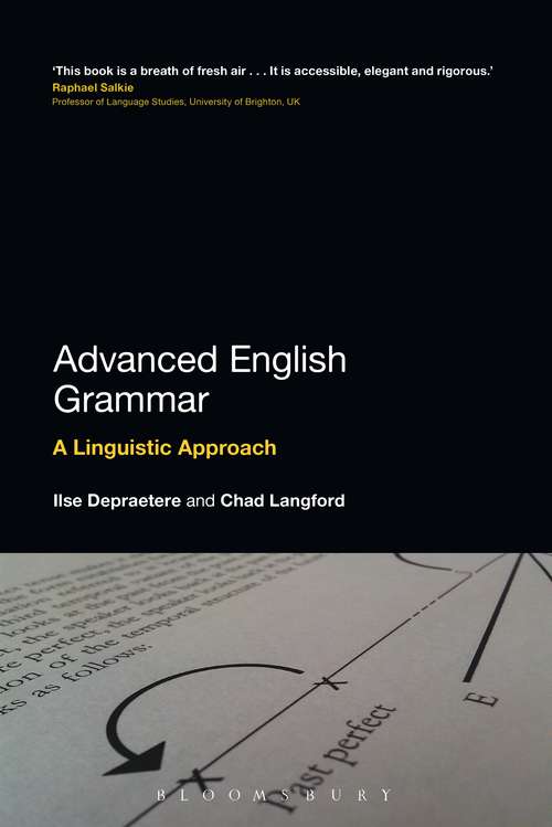 Book cover of Advanced English Grammar: A Linguistic Approach