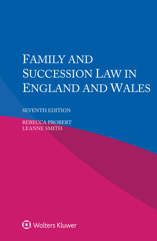 Book cover of Family and Succession Law in England and Wales (7)