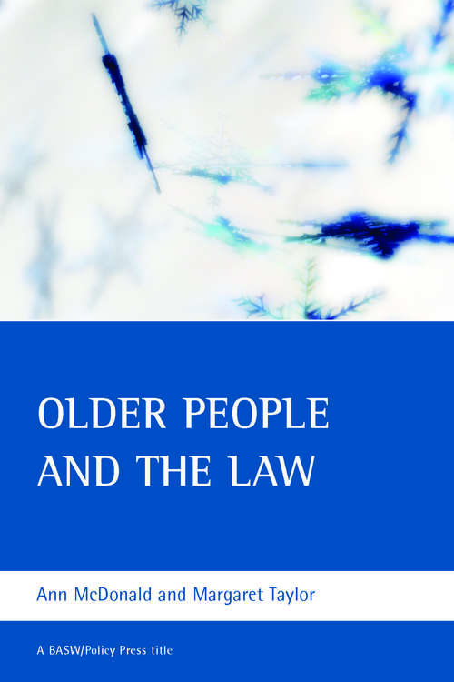 Book cover of Older people and the law (BASW/Policy Press titles)