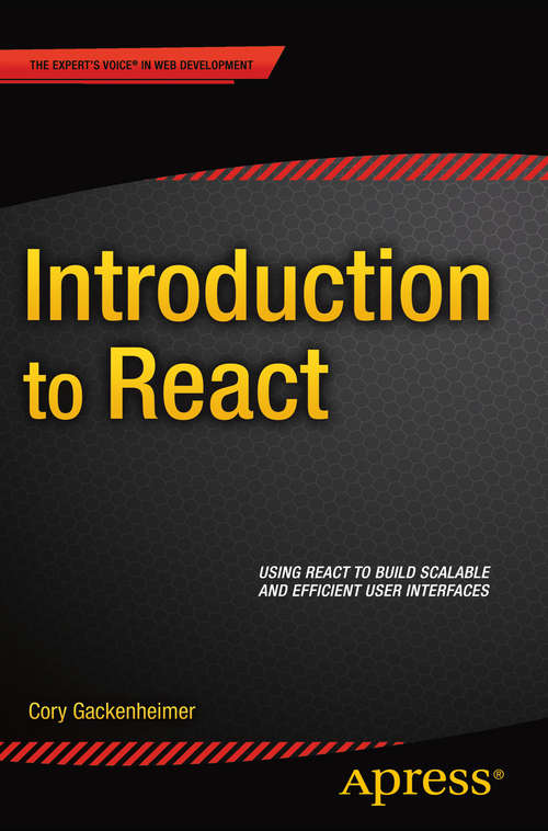 Book cover of Introduction to React (1st ed.)