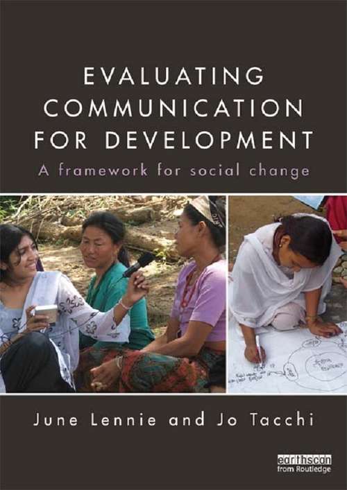 Book cover of Evaluating Communication for Development: A Framework for Social Change
