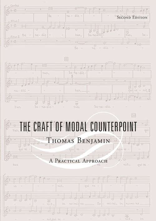 Book cover of The Craft of Modal Counterpoint: A Practical Approach