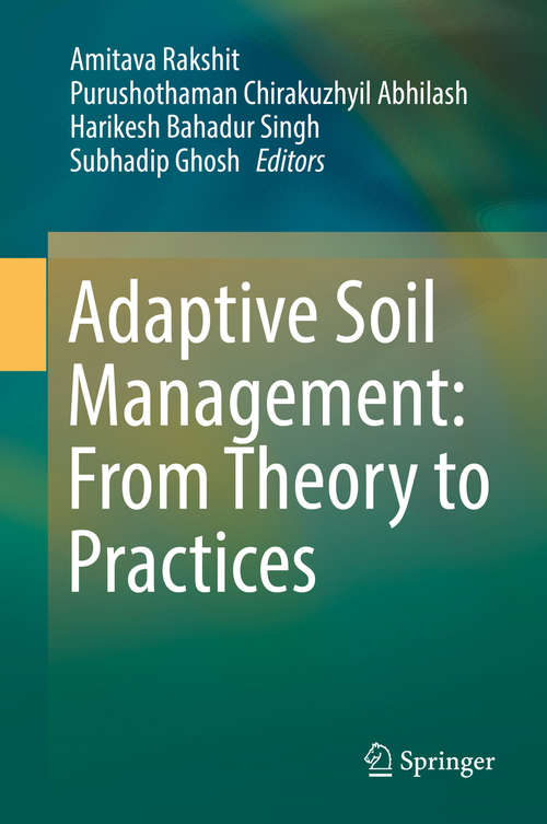 Book cover of Adaptive Soil Management : From Theory to Practices