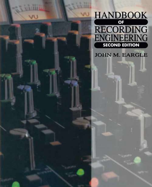 Book cover of Handbook of Recording Engineering (2nd ed. 1992)