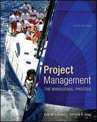 Book cover of Project Management: The Managerial Process (Mcgraw-hill Series Operations And Decision Sciences Ser. (PDF))