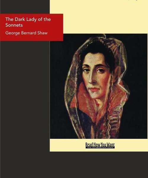 Book cover of The Dark Lady of the Sonnets