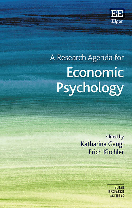 Book cover of A Research Agenda for Economic Psychology (Elgar Research Agendas)