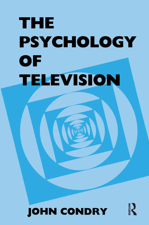 Book cover of The Psychology of Television