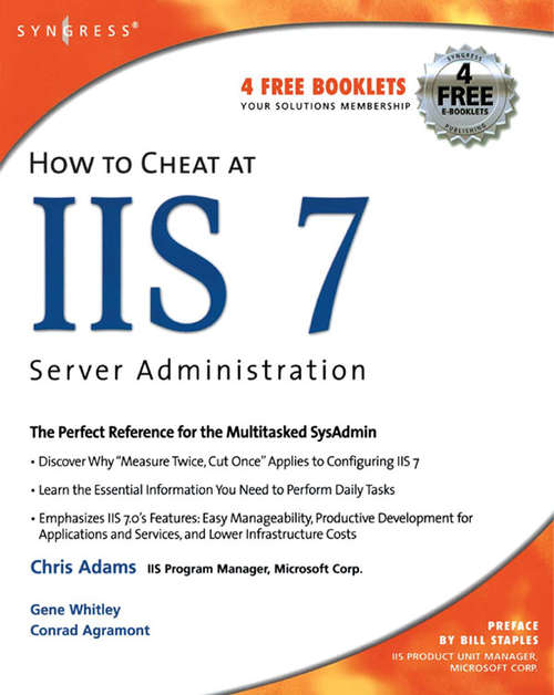 Book cover of How to Cheat at IIS 7 Server Administration (How to Cheat)