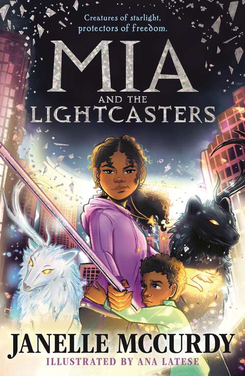 Book cover of Mia and the Lightcasters (Main) (The Umbra Tales #1)