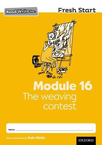 Book cover of Read Write Inc. Fresh Start: Module 16 The weaving contest (PDF)