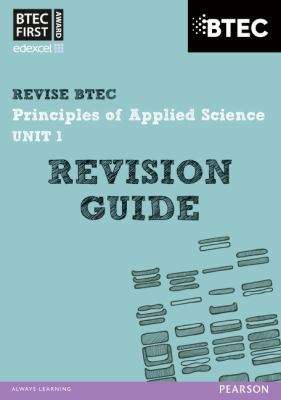 Book cover of BTEC First in Applied Science: revision guide (PDF)