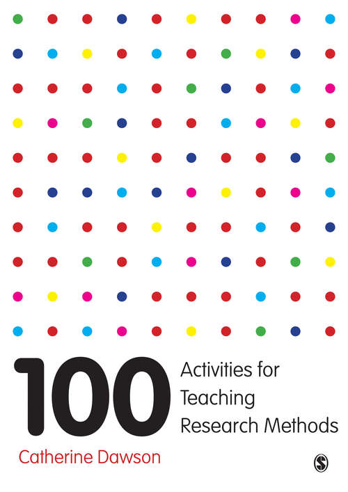 Book cover of 100 Activities for Teaching Research Methods