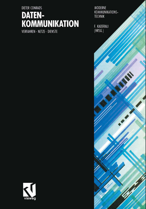 Book cover of Datenkommunikation: Verfahren - Netze - Dienste (1989) (Moderne Kommunikationstechnik)