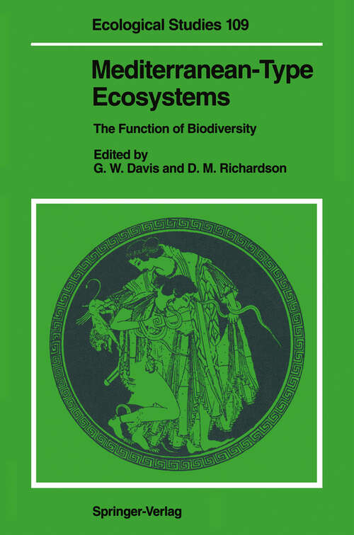 Book cover of Mediterranean-Type Ecosystems: The Function of Biodiversity (1995) (Ecological Studies #109)