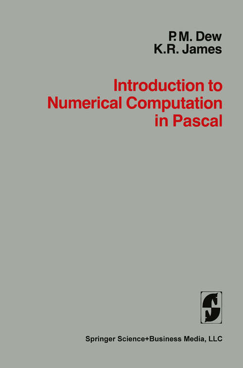 Book cover of Introduction to Numerical Computation in Pascal (1983)