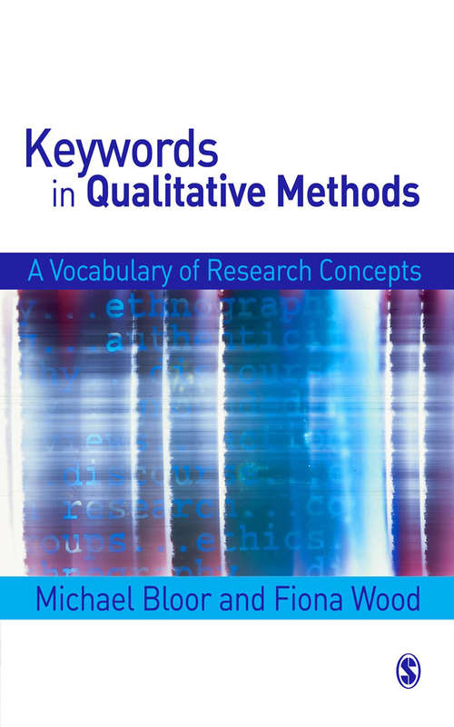 Book cover of Keywords in Qualitative Methods: A Vocabulary of Research Concepts
