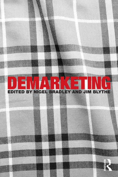 Book cover of Demarketing